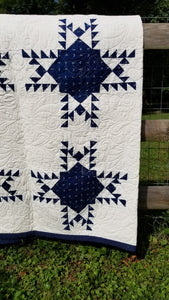 Indigo vintage quilt